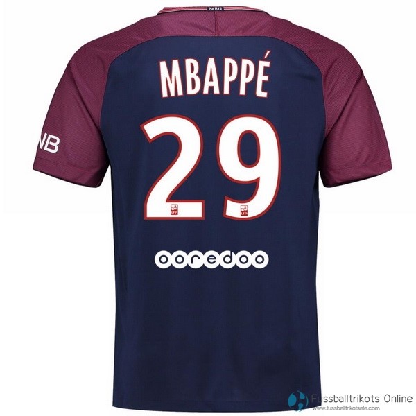 Paris Saint Germain Trikot Heim Mbappe 2017-18 Fussballtrikots Günstig